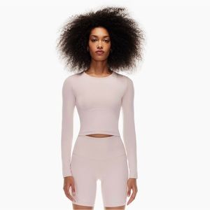 Aritzia TnaBUTTER Bound Longsleeve Poetic Pink (M)